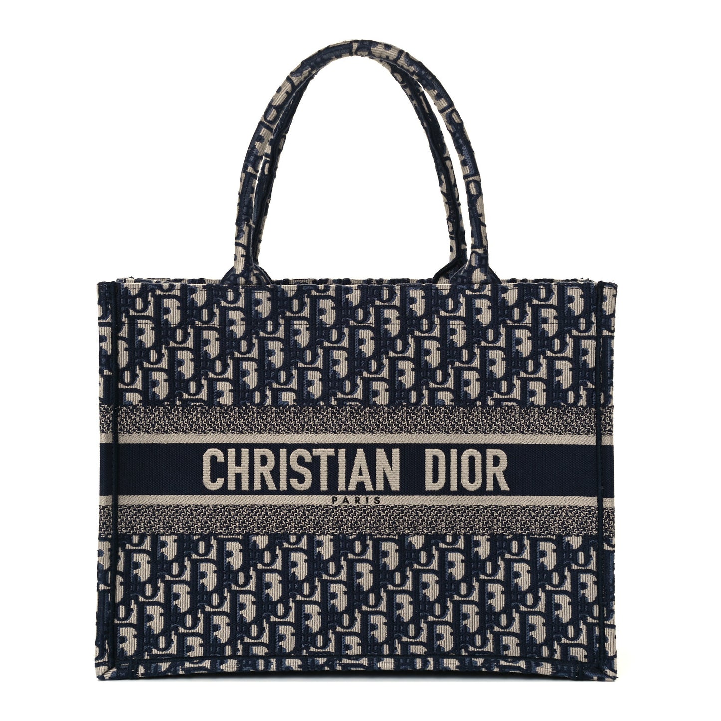 Oblique Medium Book Tote Blue Multicolor