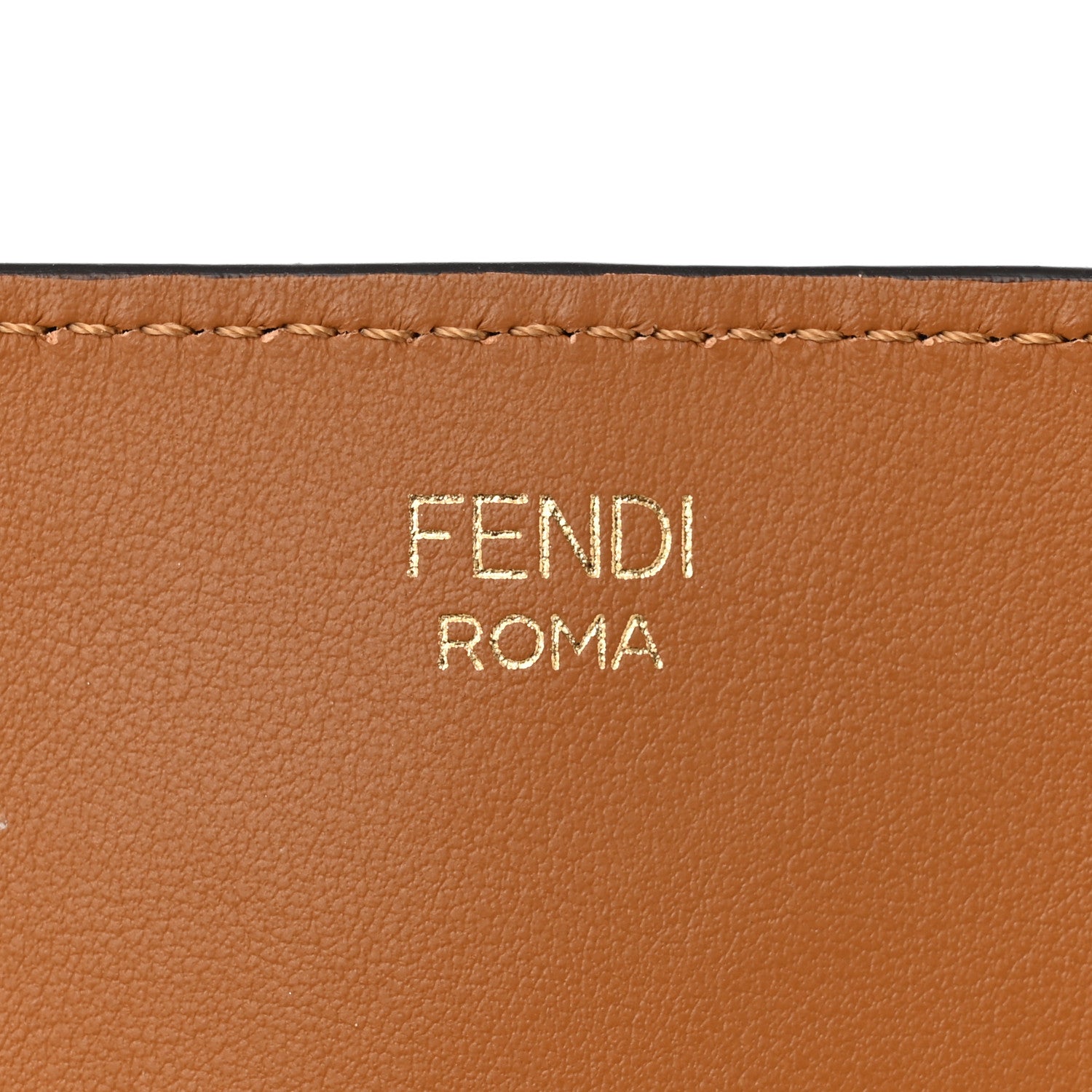 Fendi Vitello Grace Suede Snakeskin Small Flip Tote Nocciola Light Brown Marrone 6 of 9
