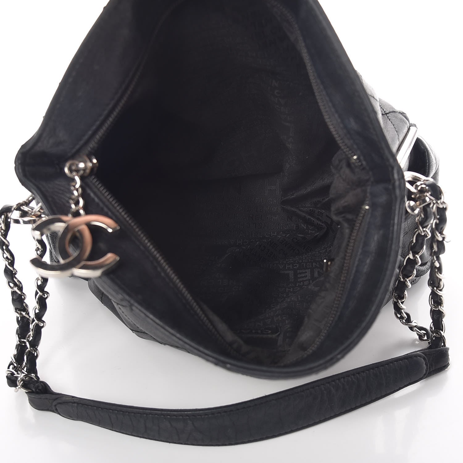 Chanel Lambskin Stitched Medium Ultimate Soft Tote Black 5 of 12