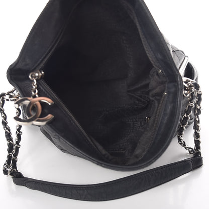 Chanel Lambskin Stitched Medium Ultimate Soft Tote Black 5 of 12