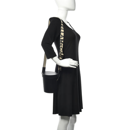 Stella McCartney Eco Soft Alter Nappa Perforated Logo Bucket Bag Black 2 of 9