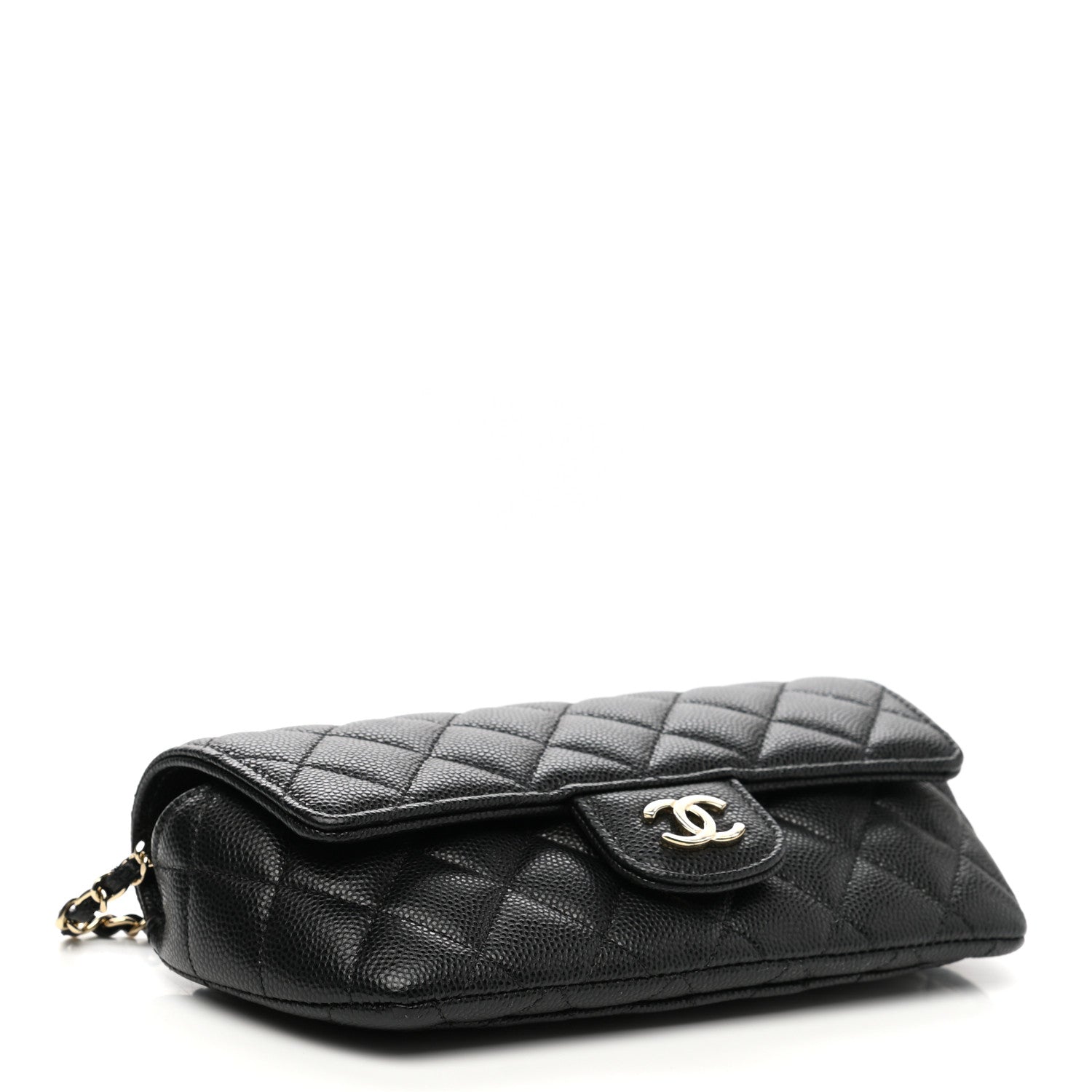 Chanel Caviar Quilted Glasses Case With Chain Black 4 of 10