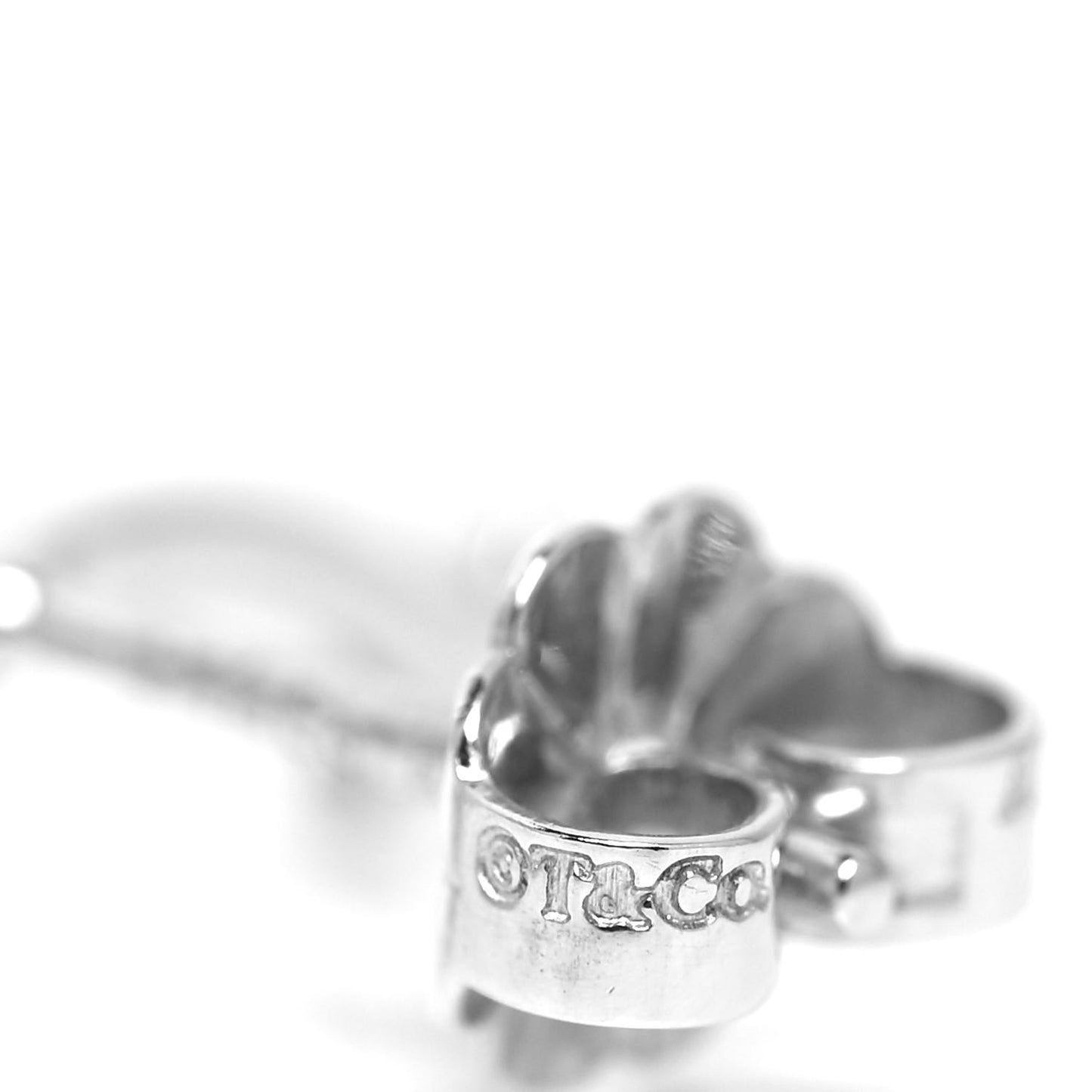 Sterling Silver T Smile Stud Earrings