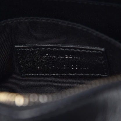 Saint Laurent Calfskin Matelasse Monogram Lou Belt Bag Black 6 of 6