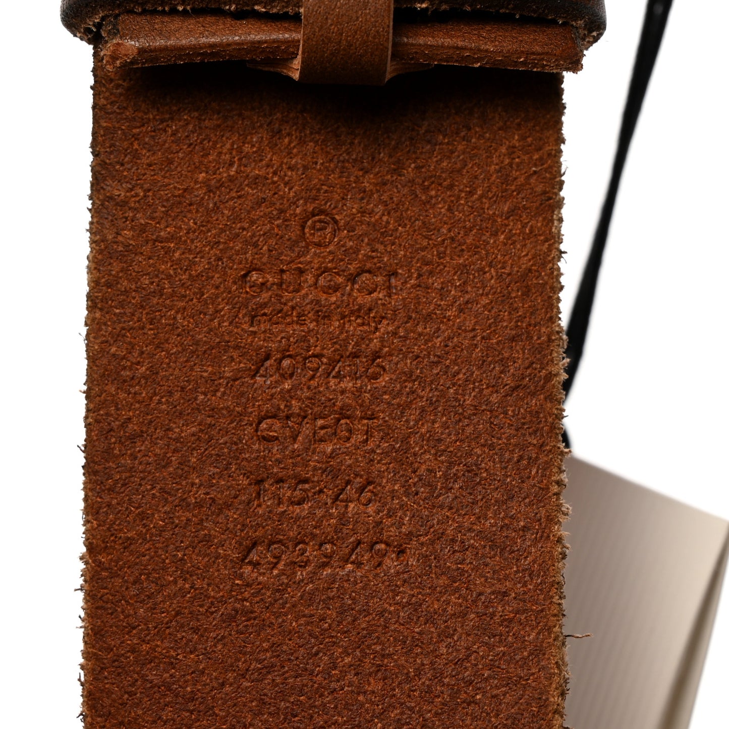 Faded Calfskin Double G 40mm Belt 115 46 Cuir