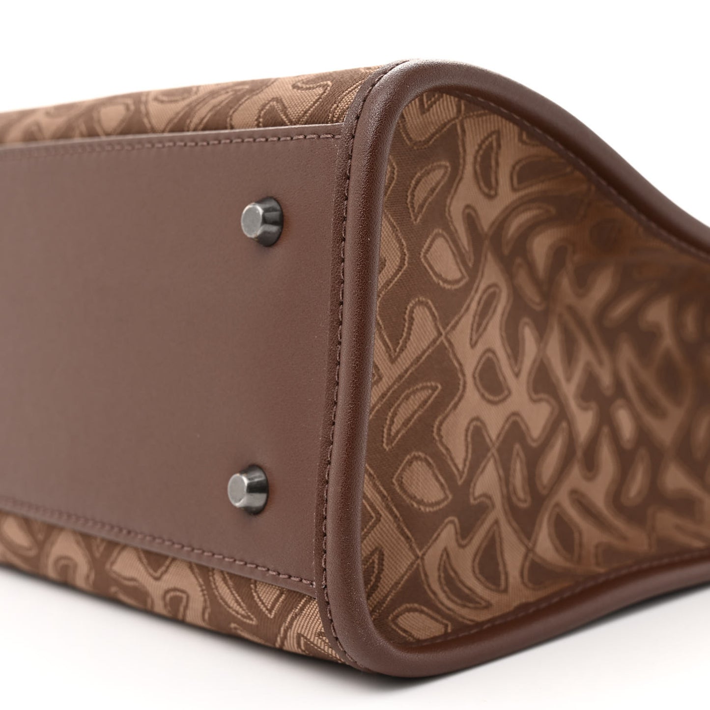 Monogram Jacquard Medium Shopping Bag Tan