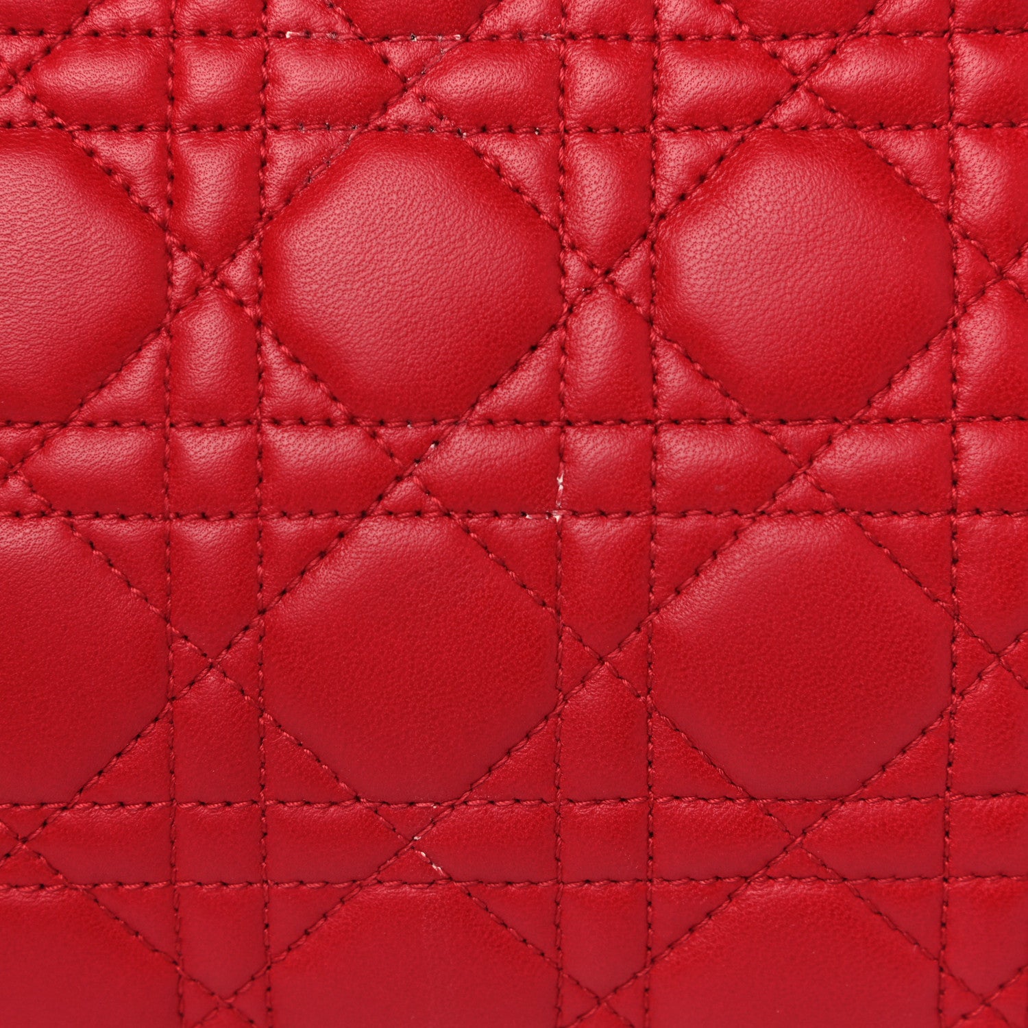 Christian Dior Lambskin Cannage Large Dior Soft Shopping Tote Red 11 of 14