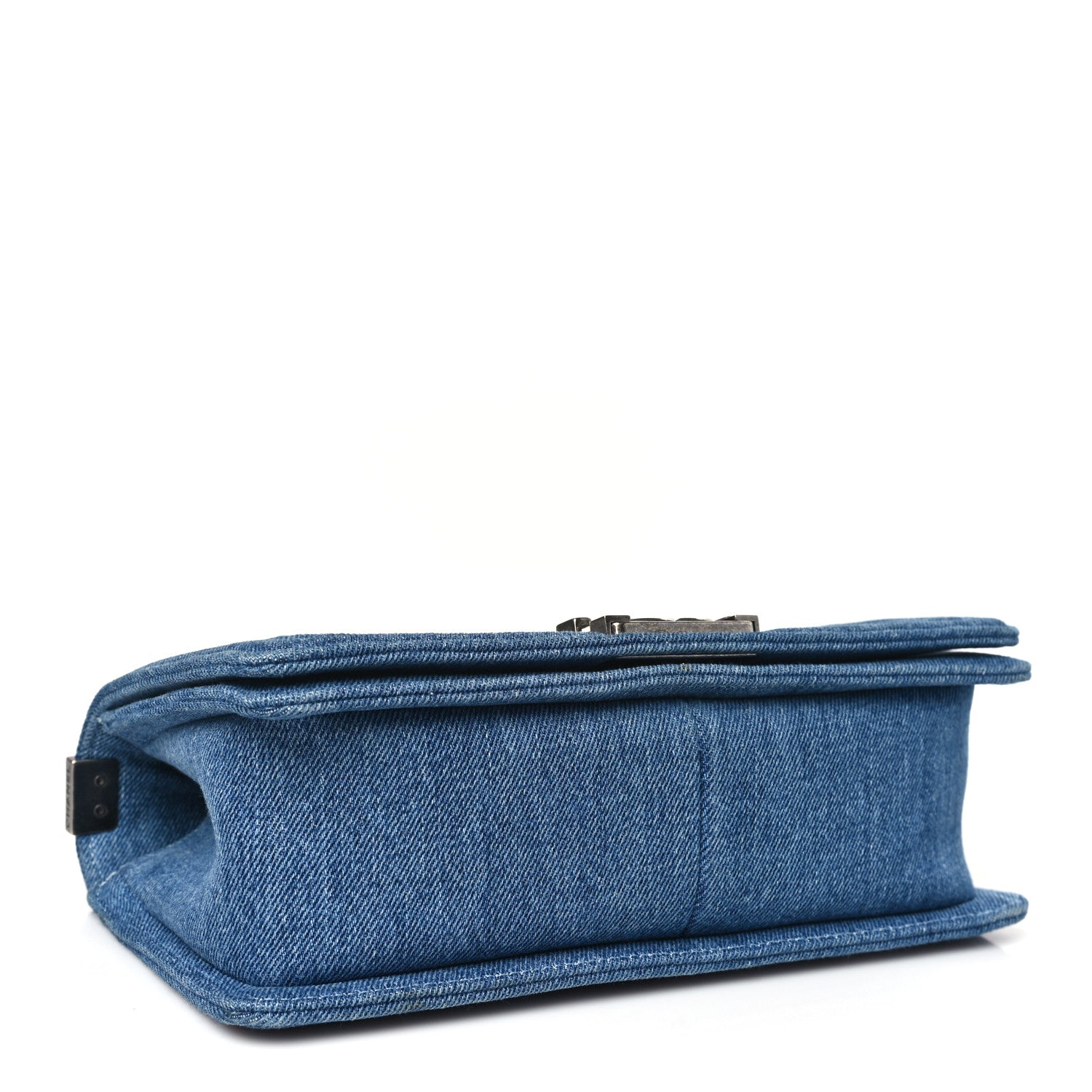 Chanel Denim Quilted Medium Boy Flap Blue 4 of 12