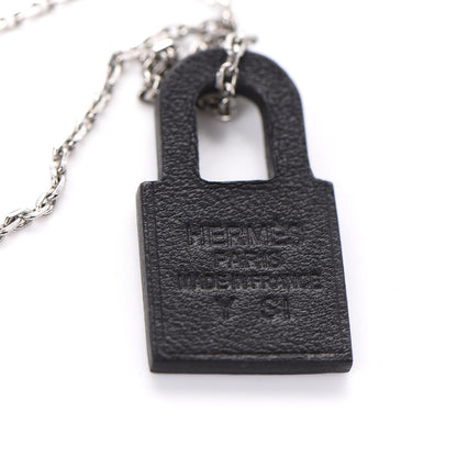 Hermes Swift Small O'Kelly Pendant Necklace Black 5 of 8