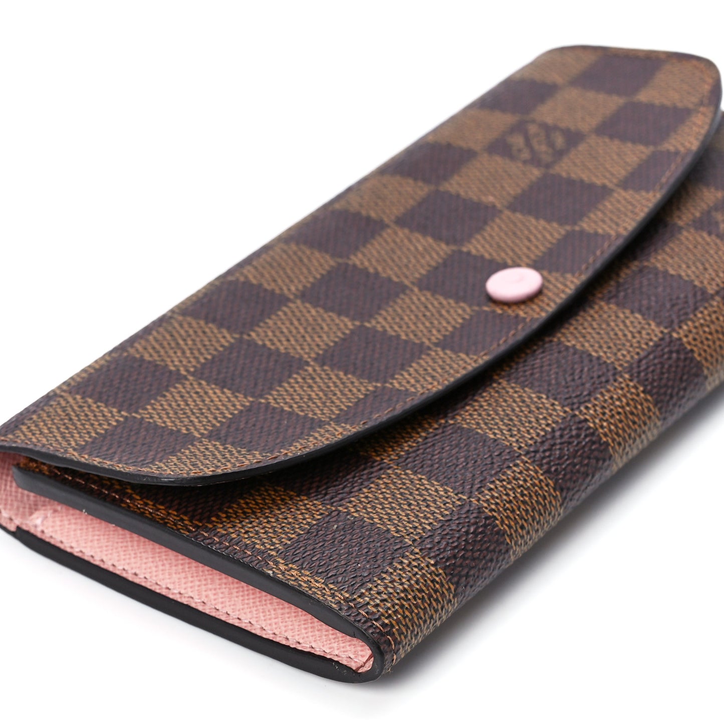 Damier Ebene Emilie Wallet Rose Ballerine