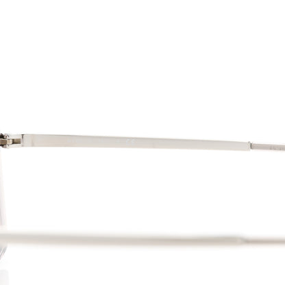 Chanel 18K White Gold Mirror Square Sunglasses 6051 Gray 6 of 7