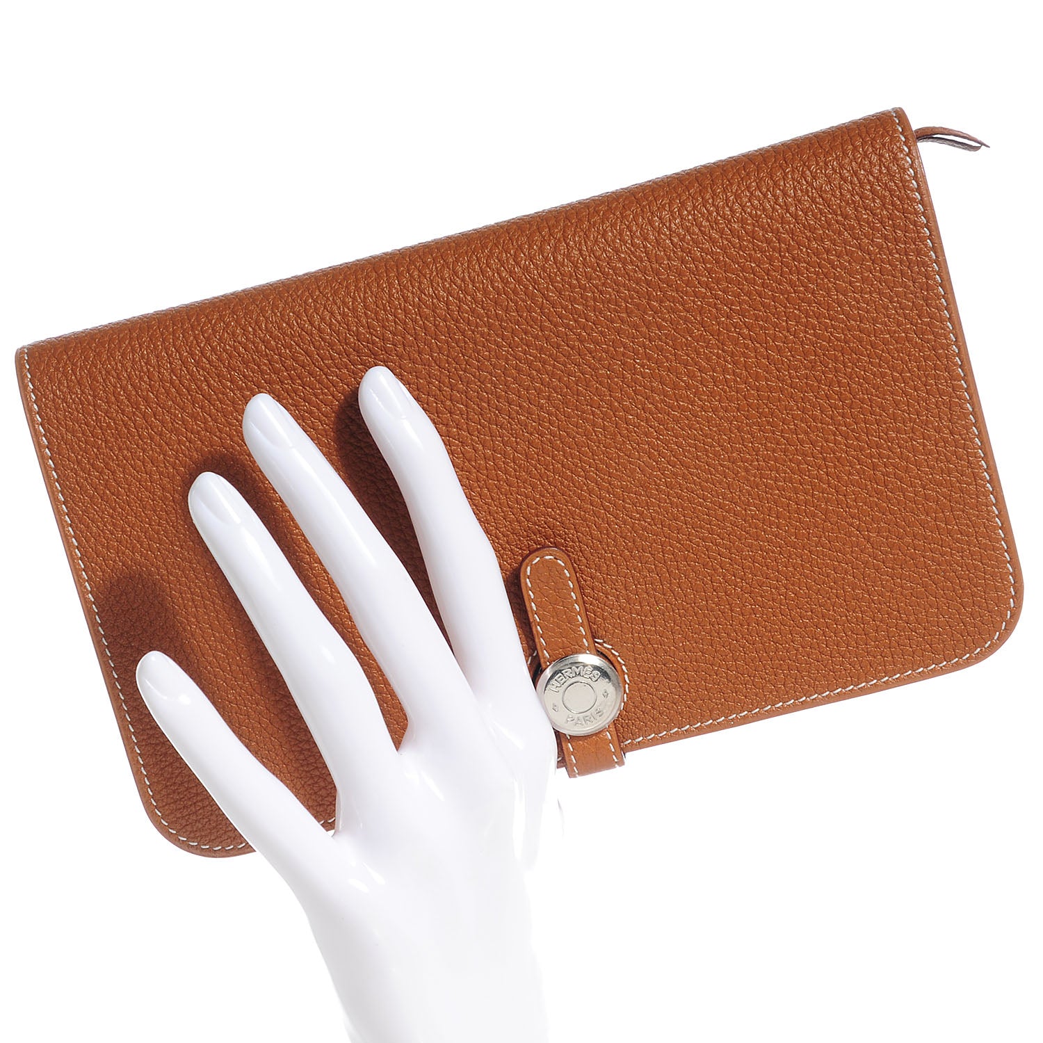 Hermes Togo Dogon Combined Wallet Gold 2 of 8