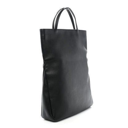 The Row Calfskin Everett Tote Black 3 of 8