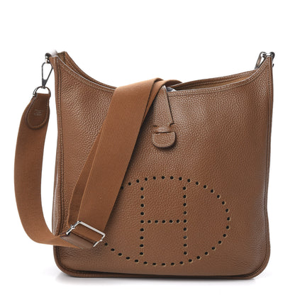 Hermes Taurillon Clemence Evelyne III GM Gold 1 of 9