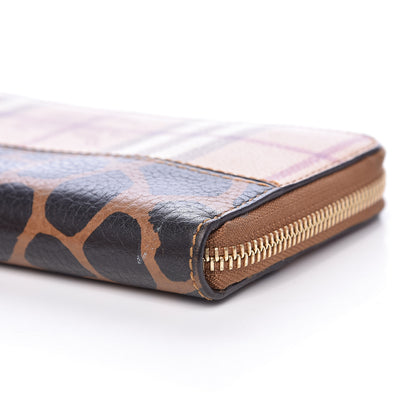 Burberry Haymarket Check Large Ziggy Animal Zip Around Wallet 10 of 15