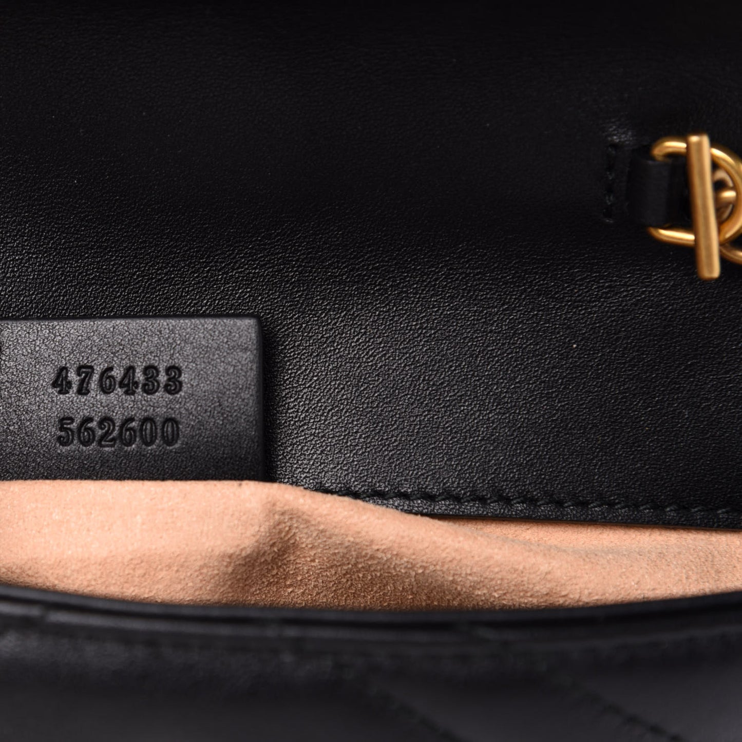 Calfskin Matelasse Super Mini GG Marmont Shoulder Bag Black