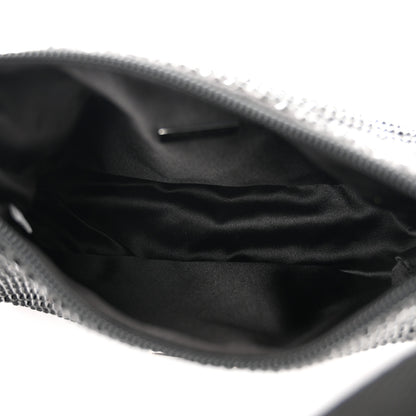 Prada Satin Crystal Mini Re-Edition 2000 Bag Black 5 of 12