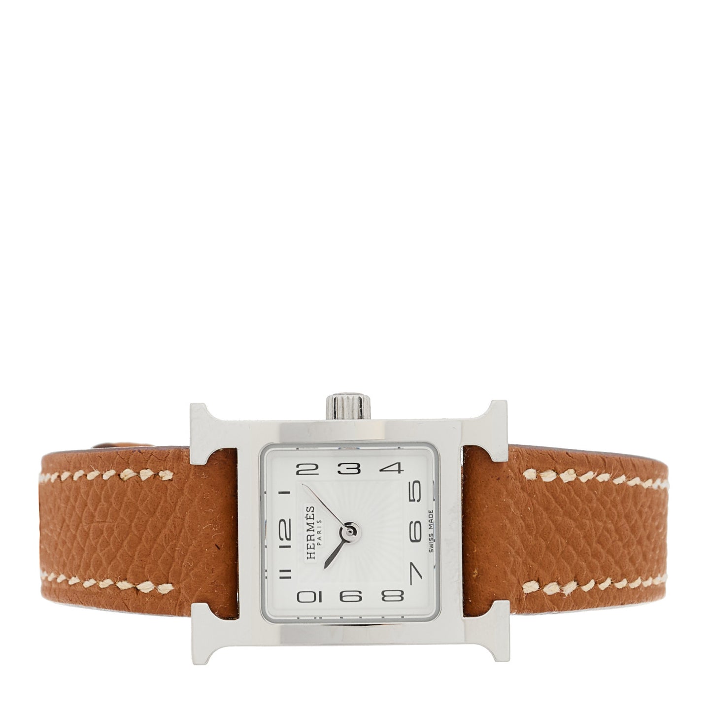 Stainless Steel Epsom 17.2mm Heure H Hour Quartz Watch Gold