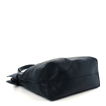 Loewe Calfskin Large Flamenco Knot Bag Black 4 of 10