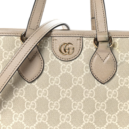 Gucci GG Supreme Monogram Textured Dollar Calfskin Mini Ophidia Shoulder Tote Bag Bag Beige Mystic White Oatmeal 10 of 12