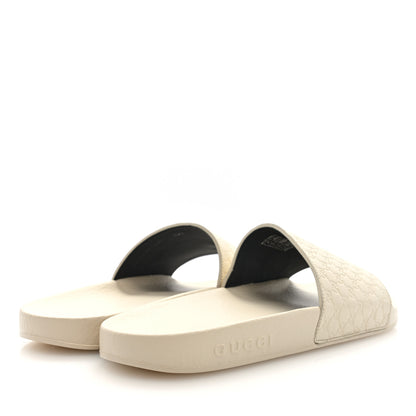 Gucci Microguccissima Slide Sandals 39 Ivory 5 of 9