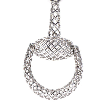 Gucci Sterling Silver Horsebit Diamantissima Necklace 3 of 7