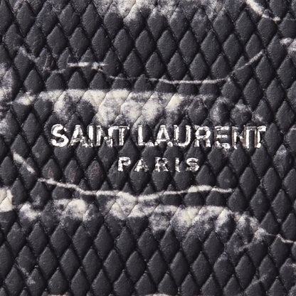 Saint Laurent Python Calfskin Embossed Small Sac De Jour Black 8 of 9