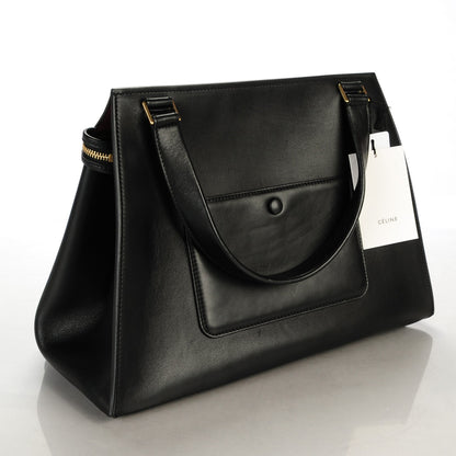 Celine Smooth Calfskin Medium Edge Shoulder Bag Black 3 of 9