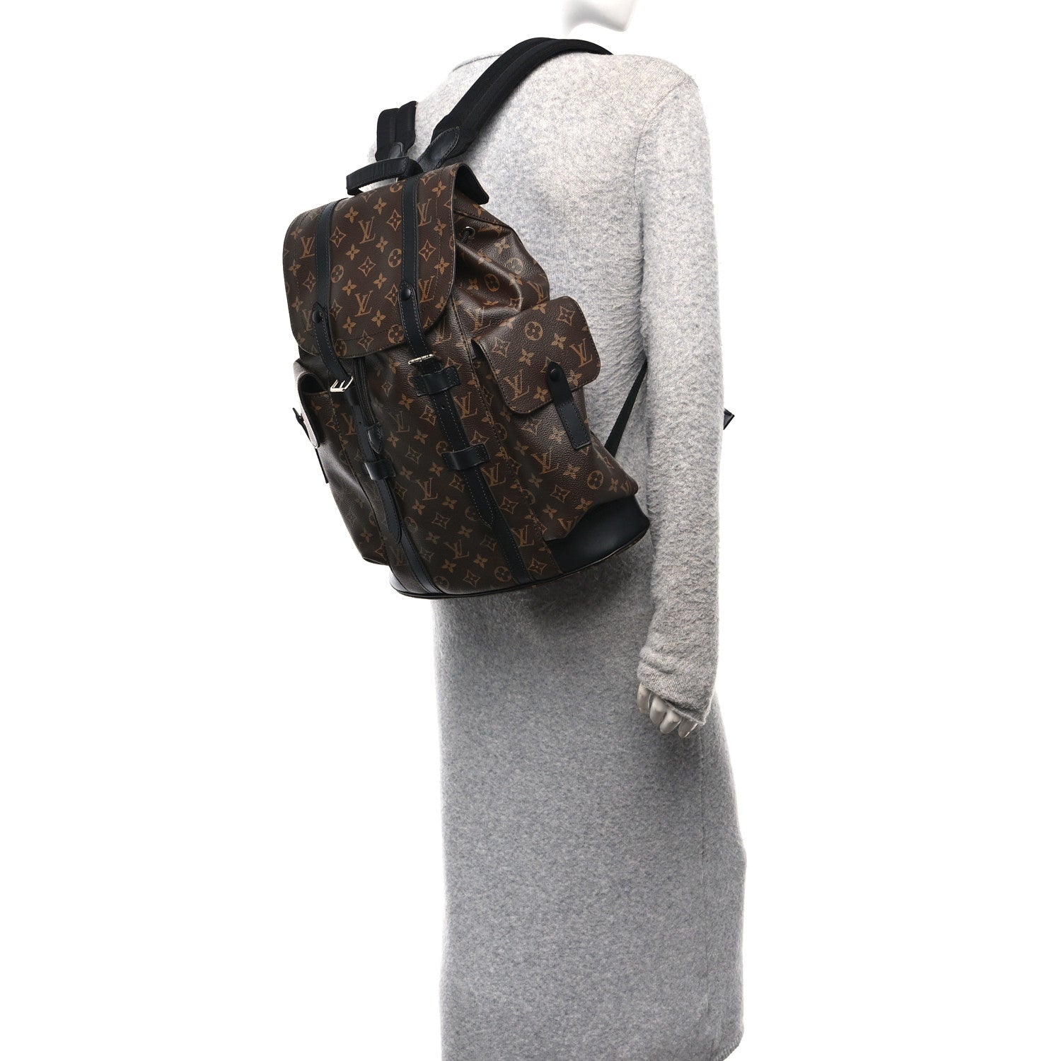 Louis Vuitton Monogram Macassar Christopher PM Backpack 2 of 11