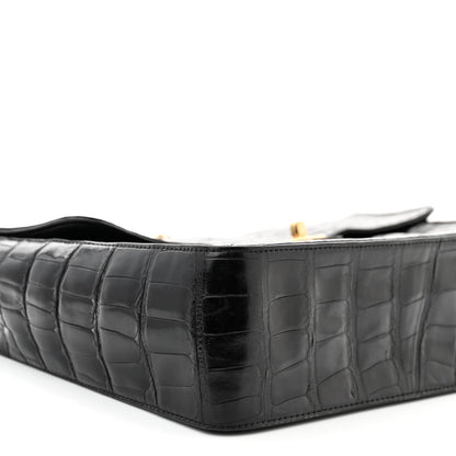 Chanel Alligator Jumbo Single Flap Black 8 of 12