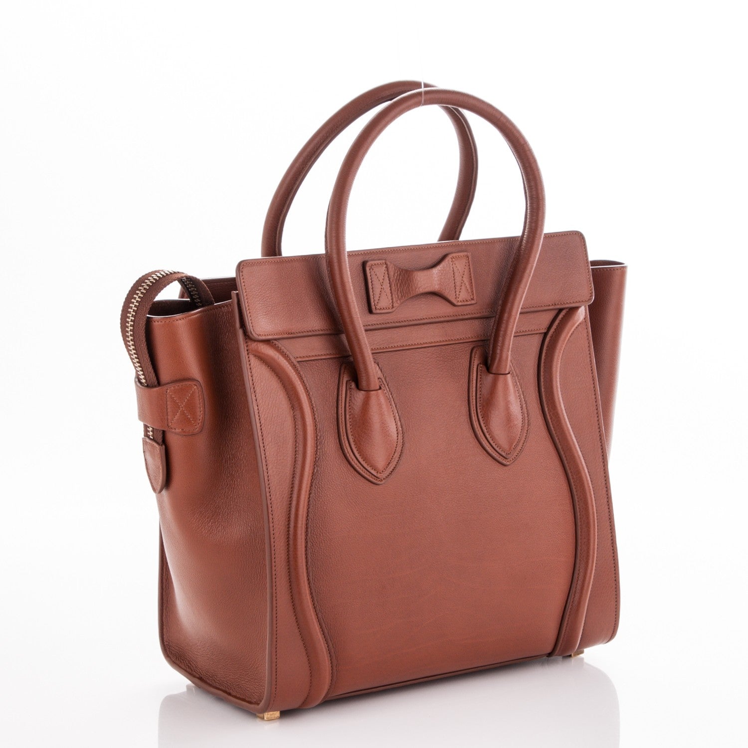 Celine Baby Calfskin Micro Luggage Caramel 3 of 6