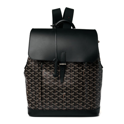 Goyard Goyardine Calfskin Alpin MM Backpack Black 1 of 9
