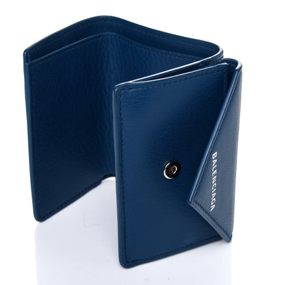 Balenciaga Calfskin Mini Papier Wallet Blue Marine 8 of 11