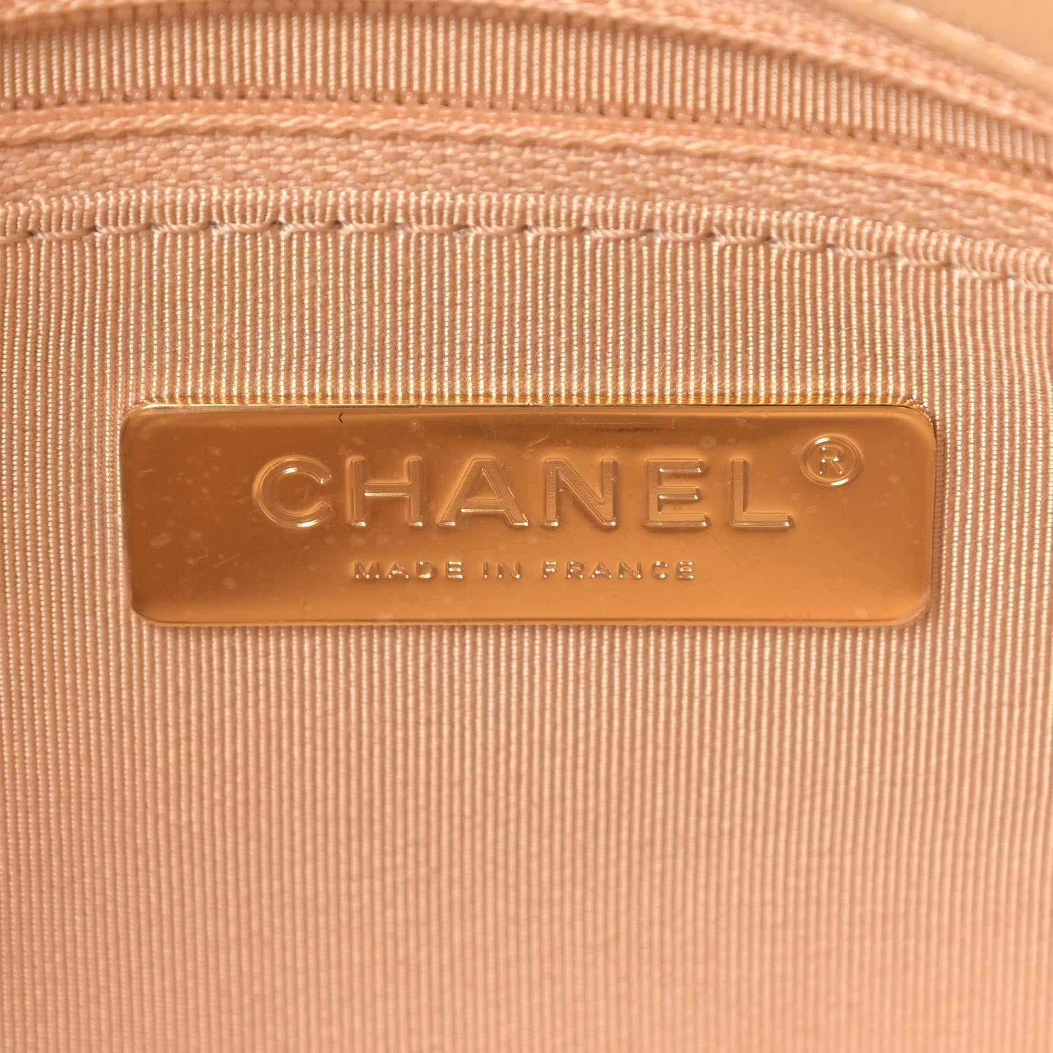 Chanel Lambskin Quilted Large Chanel 19 Flap Beige 6 of 9