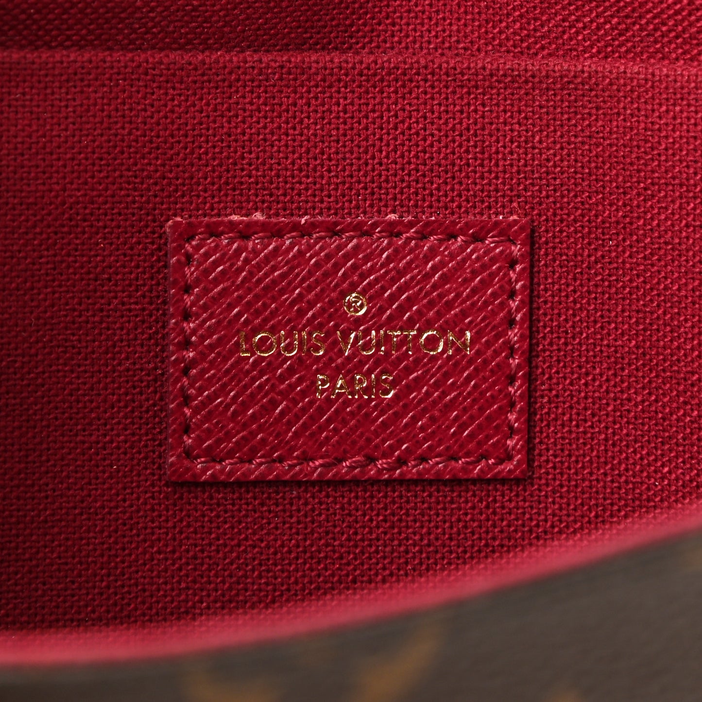Monogram Pochette Felicie Chain Wallet Fuchsia