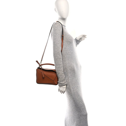 Loewe Calfskin Small Puzzle Edge Bag Tan 2 of 11