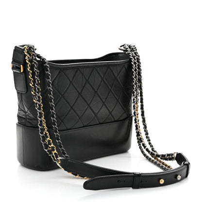 Chanel Aged Calfskin Quilted New Medium Gabrielle Hobo Black 3 of 10