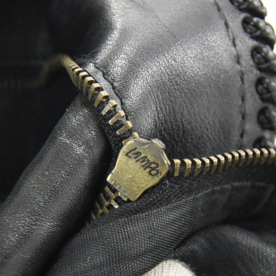 Python Large Horsebit Chain Hobo Black