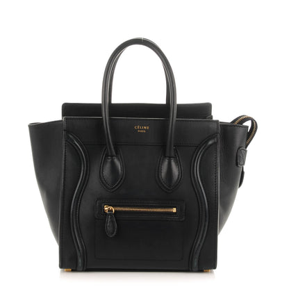 Celine Smooth Calfskin Micro Luggage Navy Blue 1 of 9