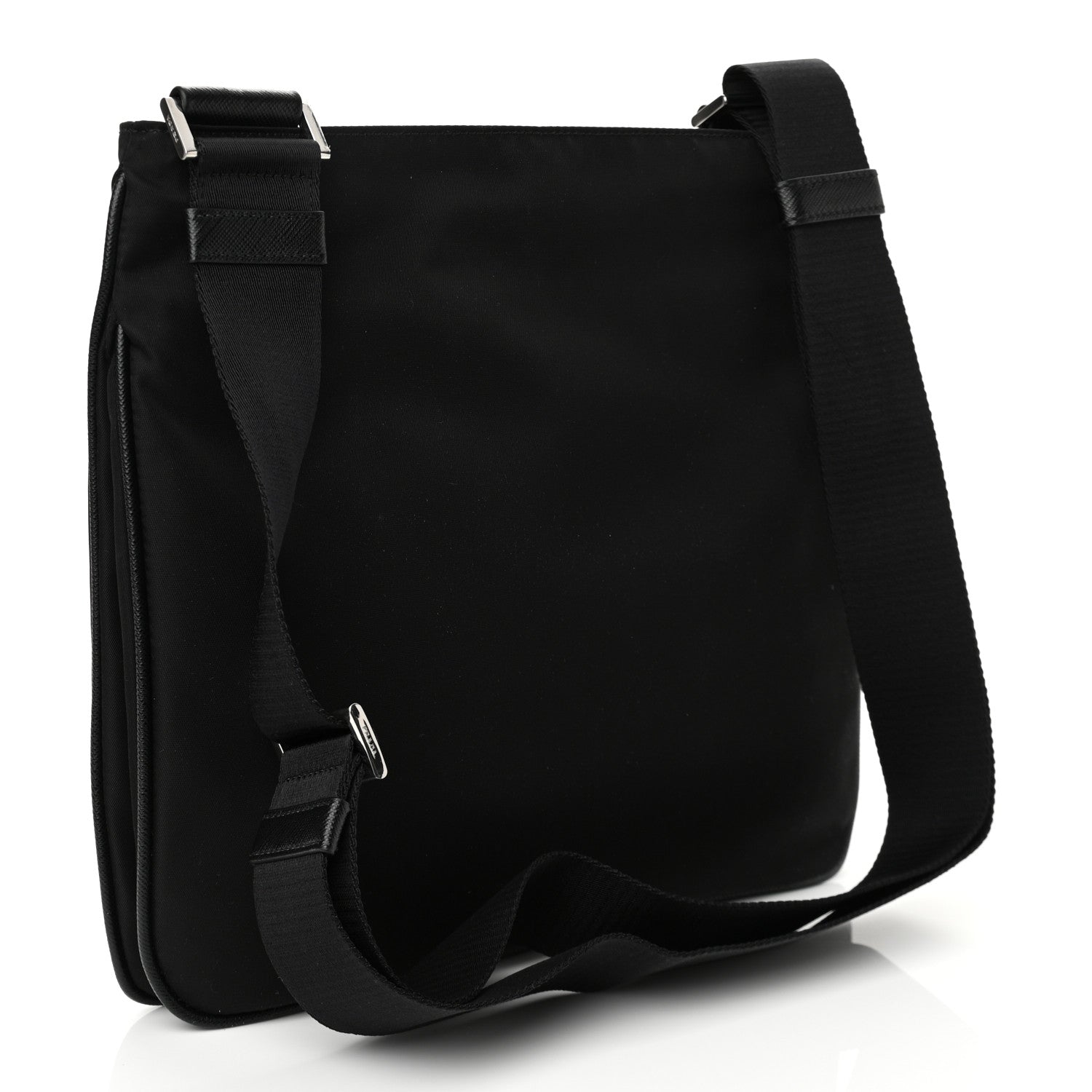 Prada Tessuto Nylon Messenger Bag Black 2 of 8