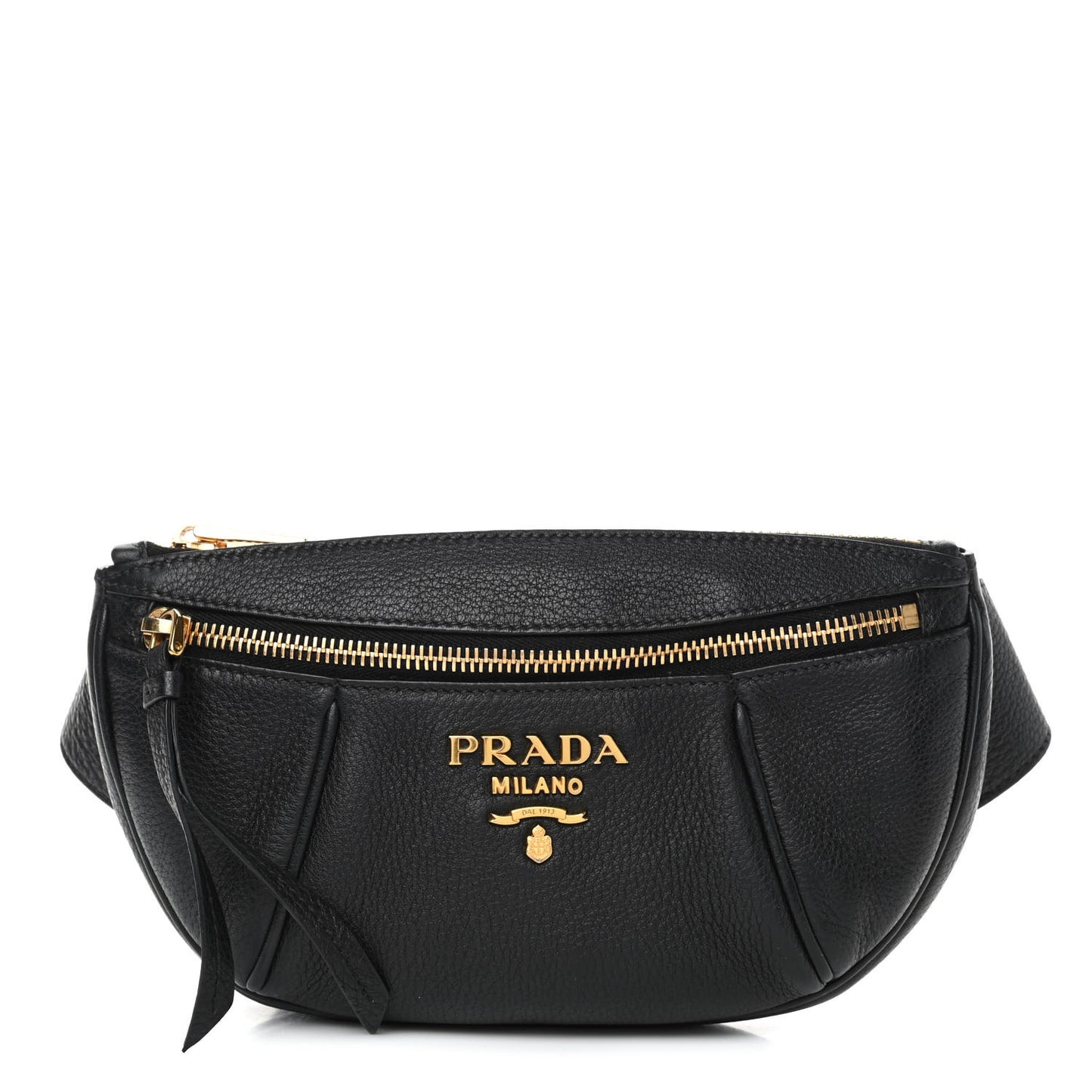 Vitello Daino Small Belt Bag Black