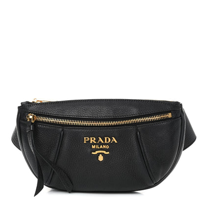 Prada Vitello Daino Small Belt Bag Black 1 of 5