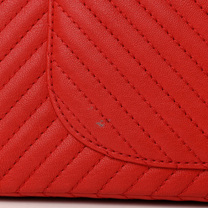 Chanel Sheepskin Chevron Quilted 2.55 Reissue 226 Flap Red 13 of 14