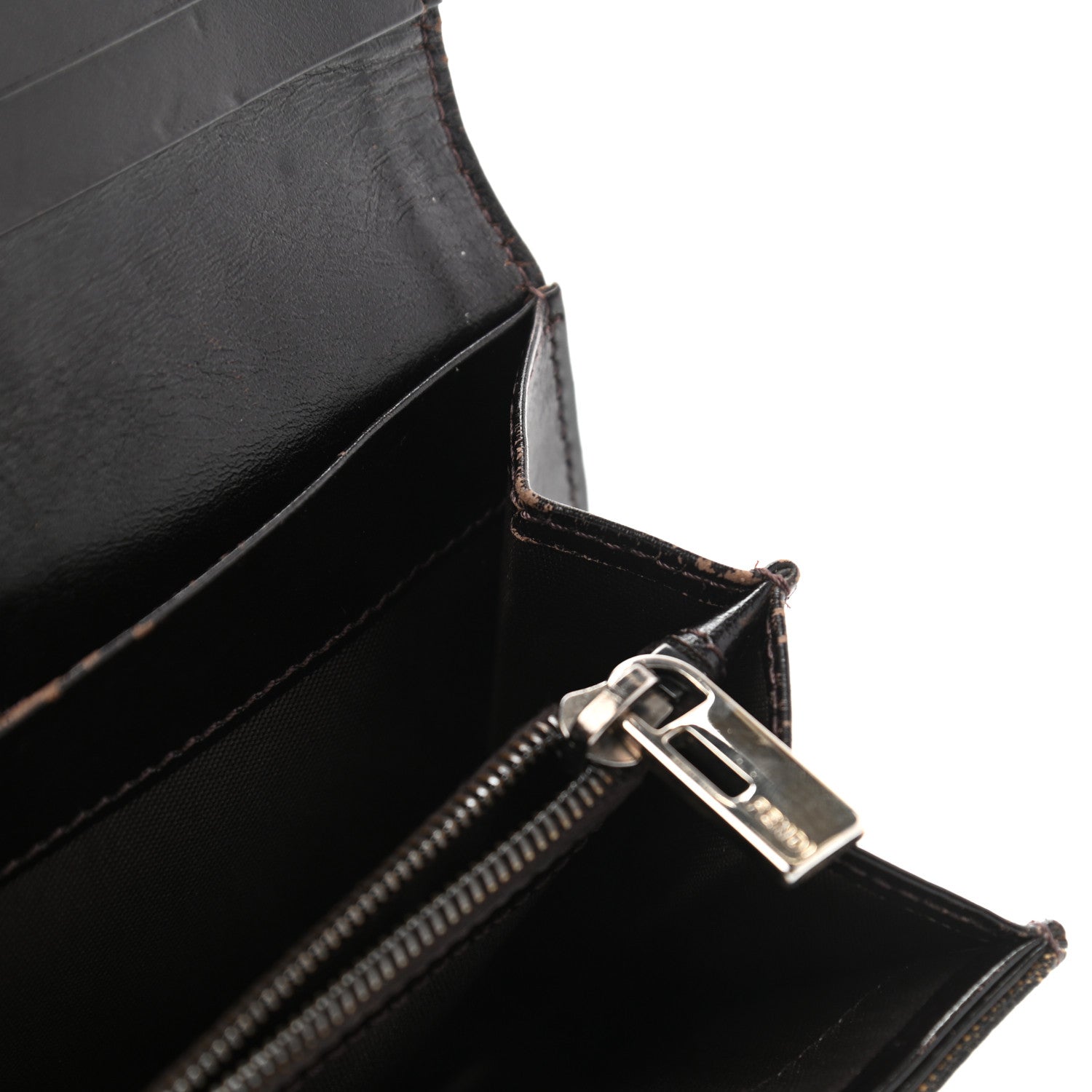 Fendi Zucca Continental Wallet Tobacco 10 of 14
