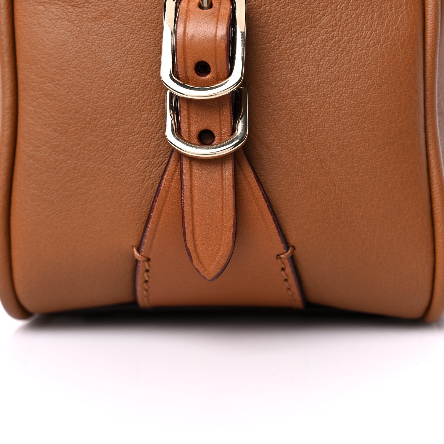 Jimmy Choo Calfskin Small Varenne Bowling Bag Brown 12 of 14