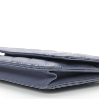 Chanel Lambskin Quilted Wallet On Chain WOC Lavender 11 of 14