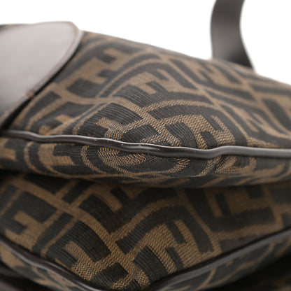 Fendi Zucca Buckle Shoulder Bag Tobacco 10 of 15