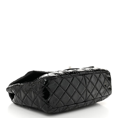 Chanel Patent Quilted Jumbo Single Flap Black 4 of 11