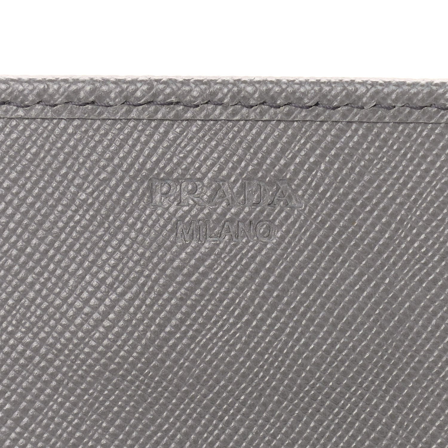 Prada Saffiano Metal Oro Chain Wallet Marmo 6 of 13