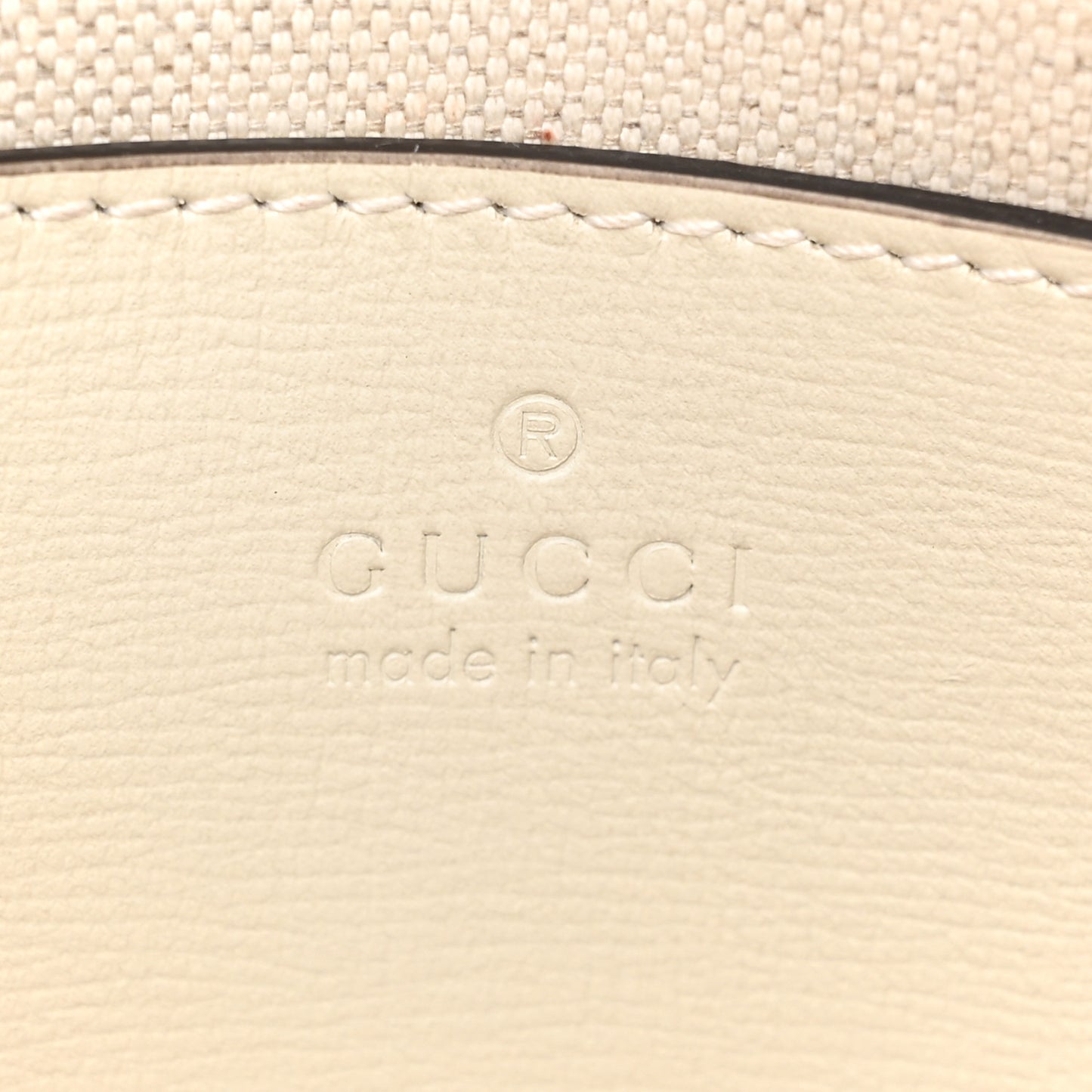 GG Supreme Monogram Web Mini Horsebit 1955 Shoulder Bag Beige Mystic White